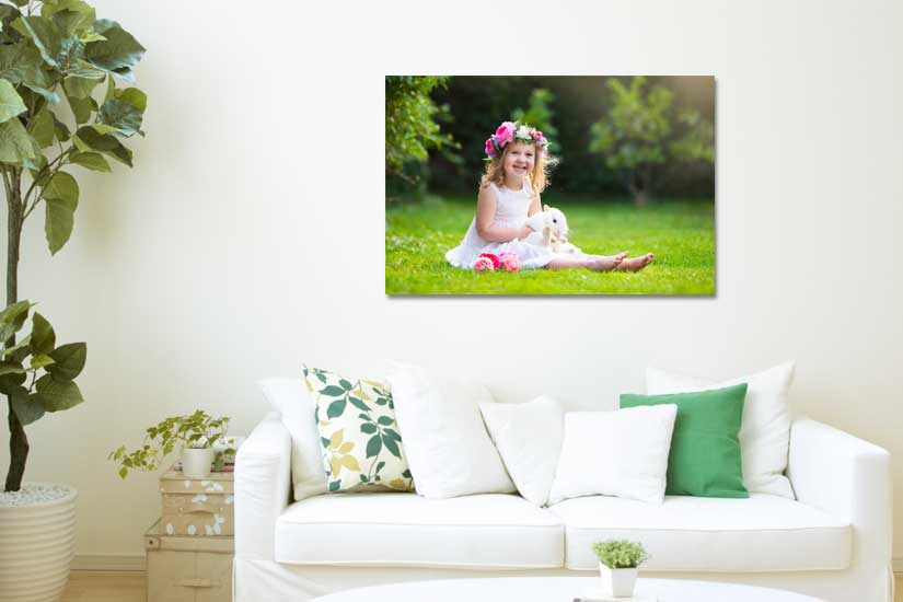 Print your pictures on canvas and display your own wall art