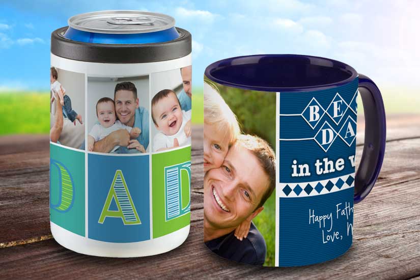 Create a custom mug with your own photo, text and love