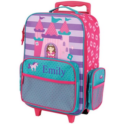 Kids Rolling Luggage with Embroiderd name and Princess artwork