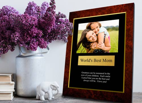 Award someone for something extraordinary with a personalized photo award plaque from MyPix2