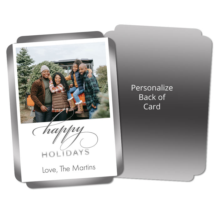 5x7 stationery cards with elegant cut corners and 2 personalized sides