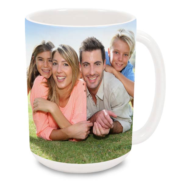 Large 15oz photo mugs are prefect for the avid coffee drinker