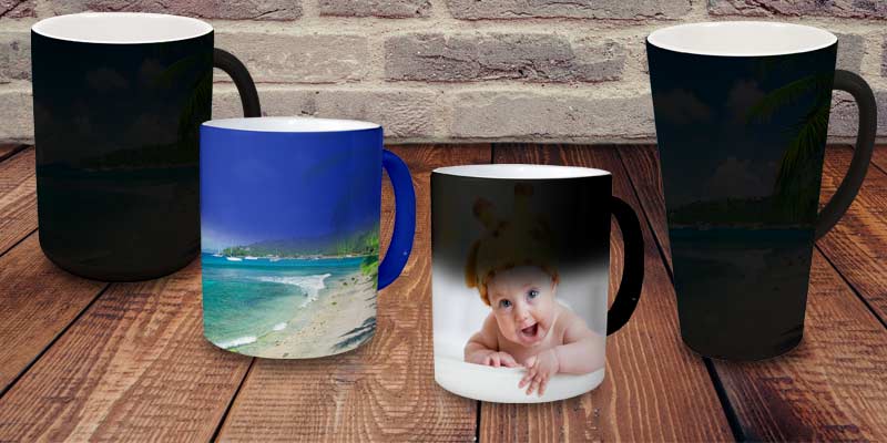 Create a custom photo collage mug available in many sizes for any occasion