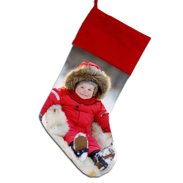 Personalize your own stocking with a photo and text