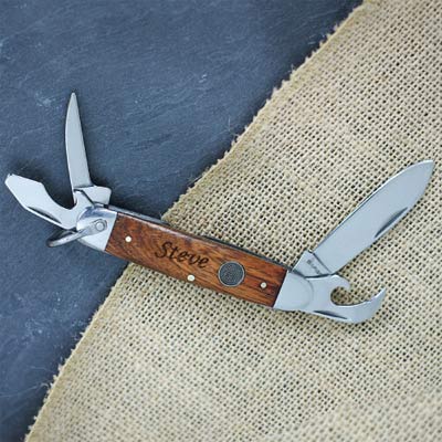 Engraved Multi-Tool Sarge Brand Pocket Knife