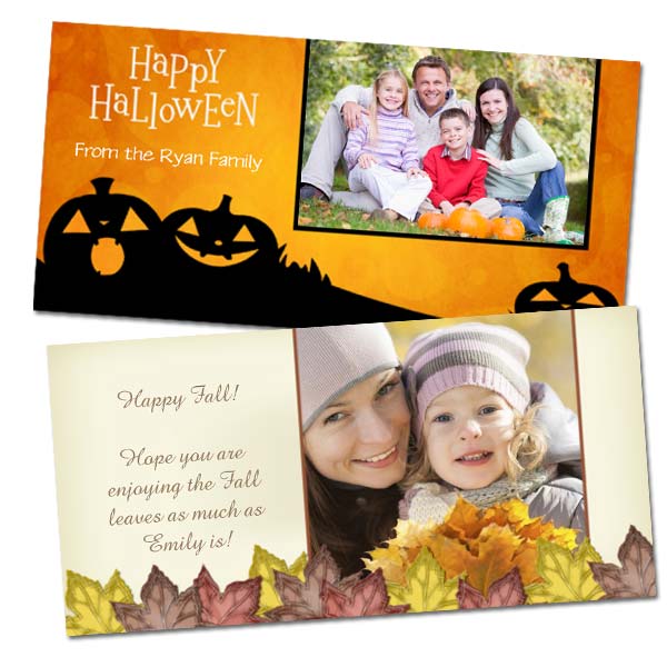 Create holiday photo cards with RitzPix classic 4x8 greeting cards