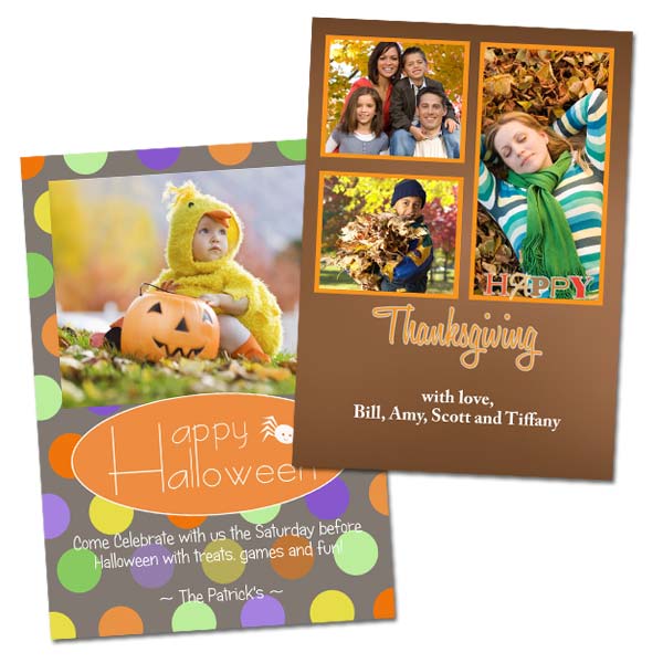 RitzPix 5x7 Holiday season greeting cards for Christmas and Hanukkah