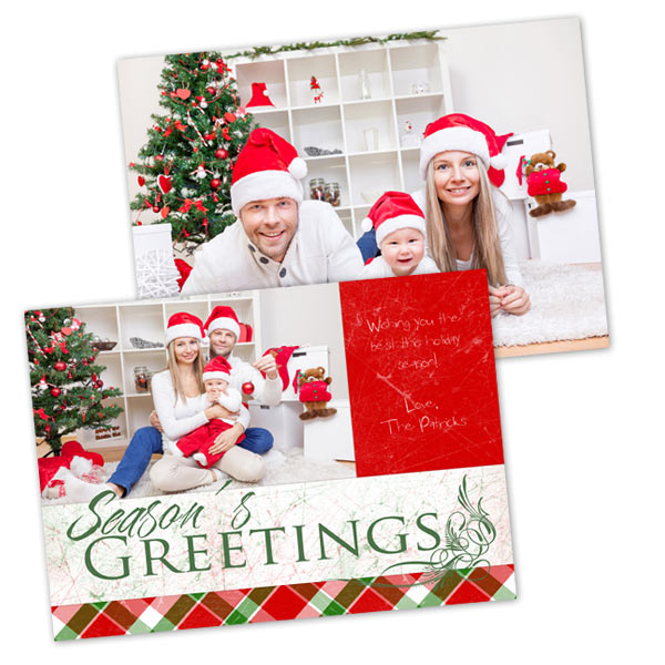 Send a few pictures to family with double sided photo cards from MyPix2 for the Holiday Season
