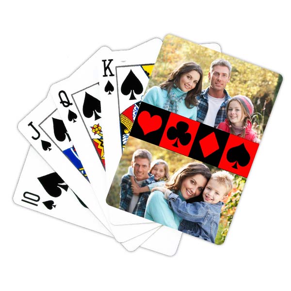 Design your own deck of cards for hours of fun using your most cherished photos.