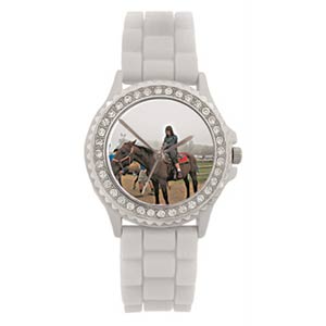 Custom Photo White Silicone Watch