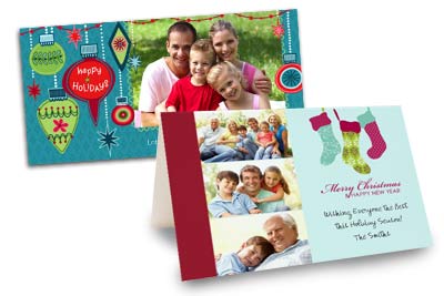 Create your own holiday photo greeting cards