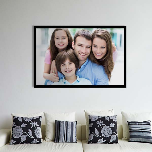 Instantly dress up your interior décor in elegance with our framed photo canvas prints.