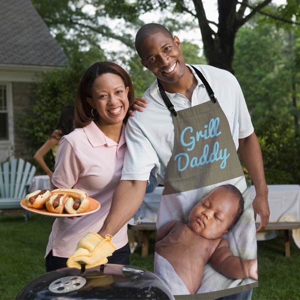 Create a custom apron to wear in the kitchen or at the grill, full print anything you want on it