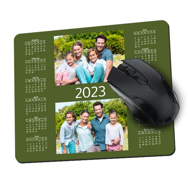 Create a beautiful and useful mouse pad with calendar 2023 for your desk.
