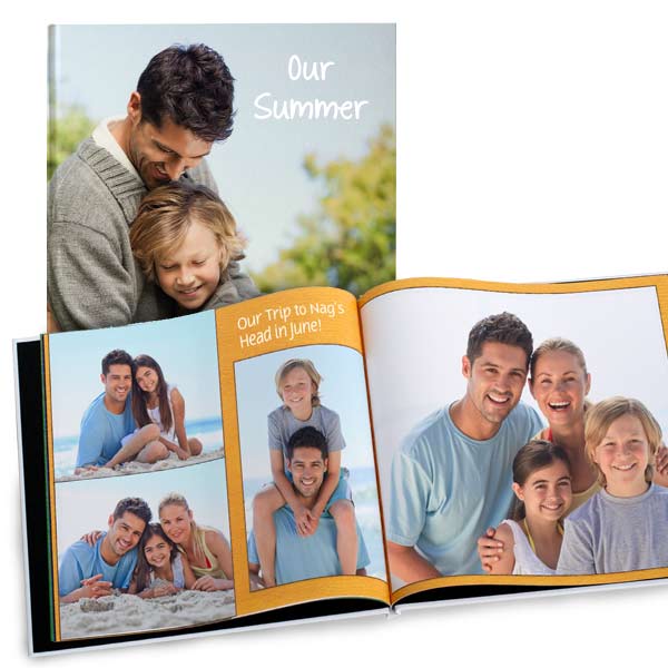 Create a personalized photo book with MyPix2 8x8 glossy hardcover books