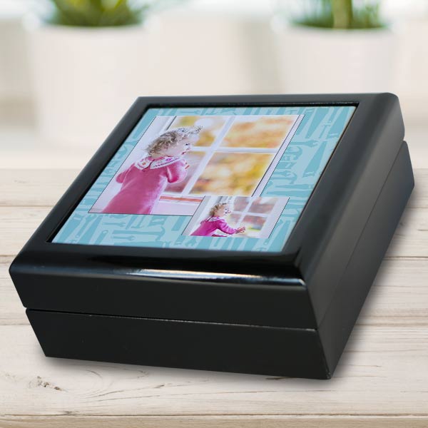 Create a personalized gift box or Jewelry box for your keepsakes