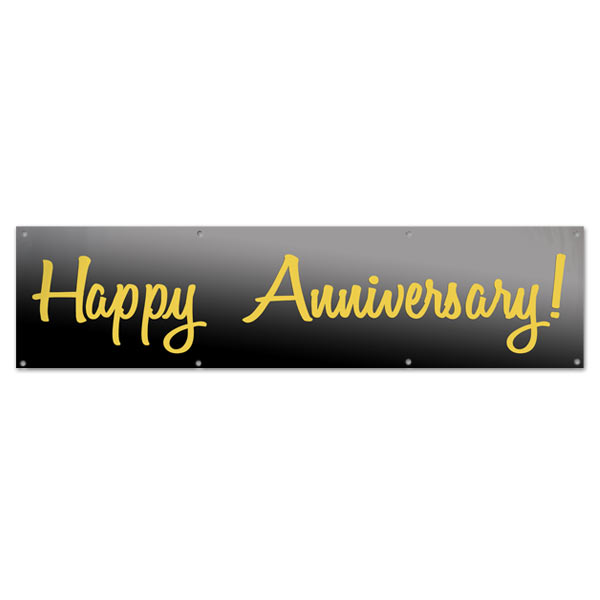 Perfect for your party or event, wish your parents a Happy Anniversary with a 8x2 Banner