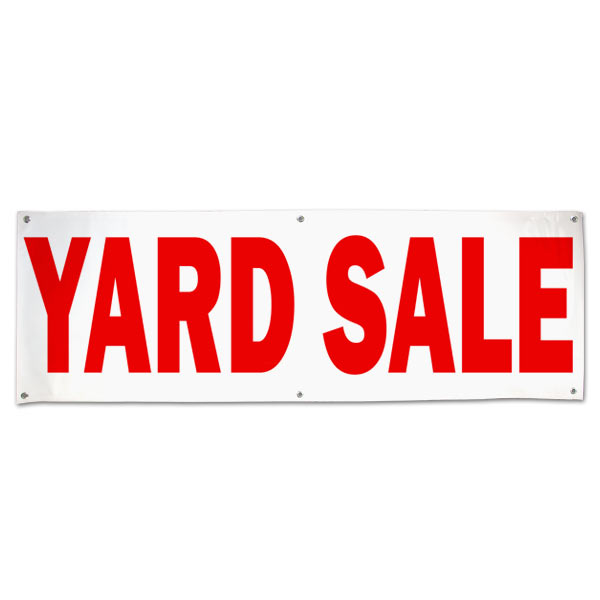 2x3 YARD SALE TODAY Red White & Blue Banner Sign NEW Discount Size & Price 