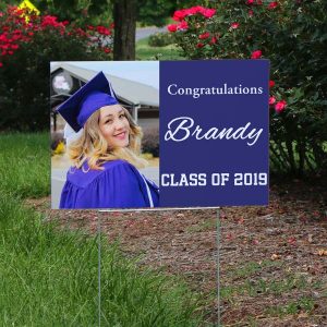 Custom lawn signs are great for parties and events, and perfect for your graduating senior
