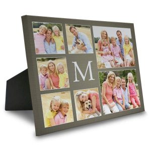 Custom collage canvas with easel back and designer options for your home.