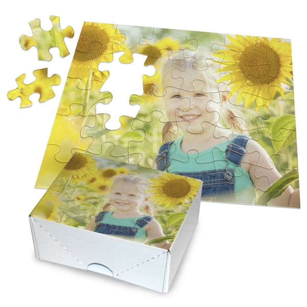 Create a great gift for kids with a personalized photo puzzle with included box