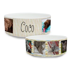 Pet food bowls are available in 2 sizes for small and big animals