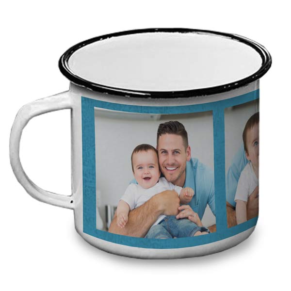Create your own enamel camping mug for your next camping trip, makes a great gift