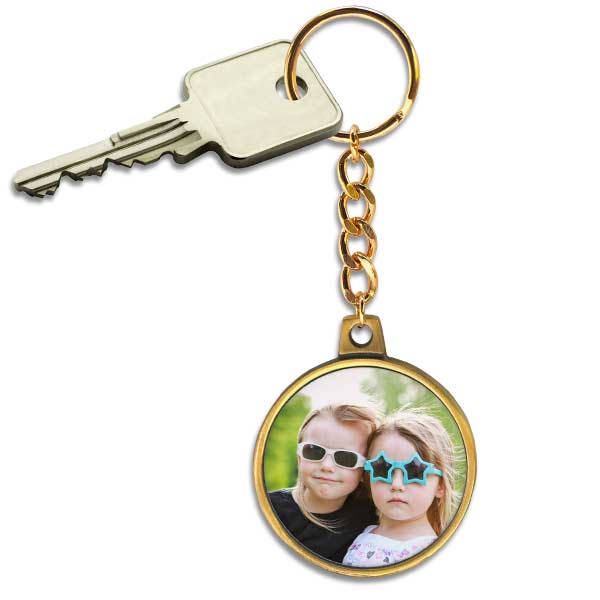 Create a beautiful antique gold key ring to keep your keys together and carry with you