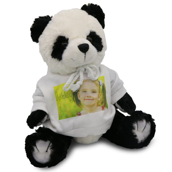Personalized Panda Bear with photo custom sweatshirt is great for kids