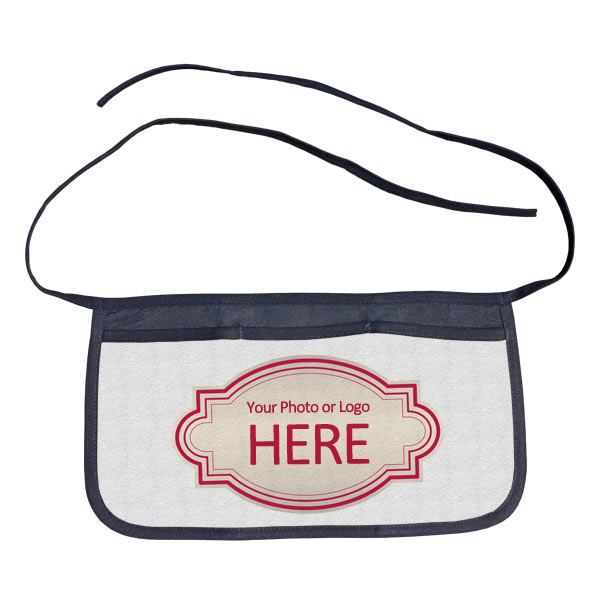 Add your photo or logo to a personalized waist apron for your small business or bar