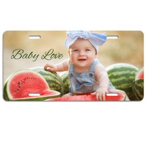 Add a personal touch to your car or truck with a custom photo license plate and optional text