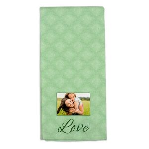 Personalized tea towels with photos and text make a statement in your home