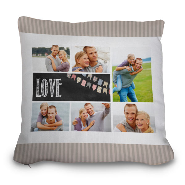 Add your own photos and create a custom pillow for your couch and enjoy the memories for a long time