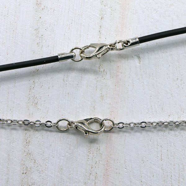 Necklaces are easy to wear and have a standard clasp