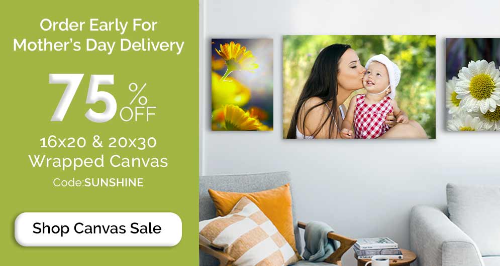Turn your Easter portrait into canvas for your home, also a great gift for mom