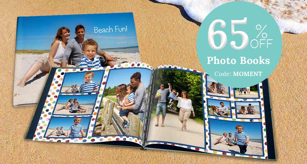 Print your summer memories in a personalized photo book filled with pictures and stories