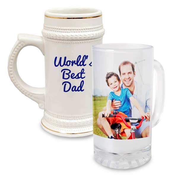 Personalize your own drink stein for beer or beverages