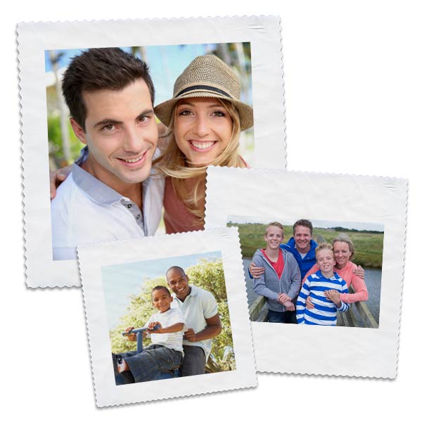 Create your own photo quilt with full color printed picture squares