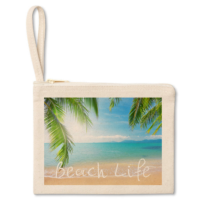 Cotton hand pouch is perfect for your essentials and you can design your own with photos